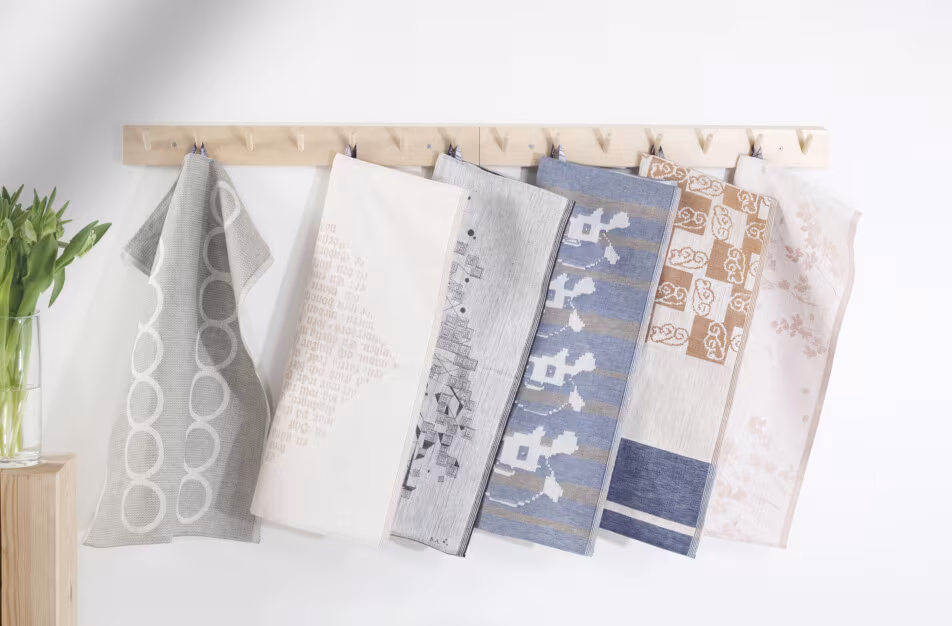Handarbetets Vänner school Designtorget Klässbols Linneväveri collaboration linen towels