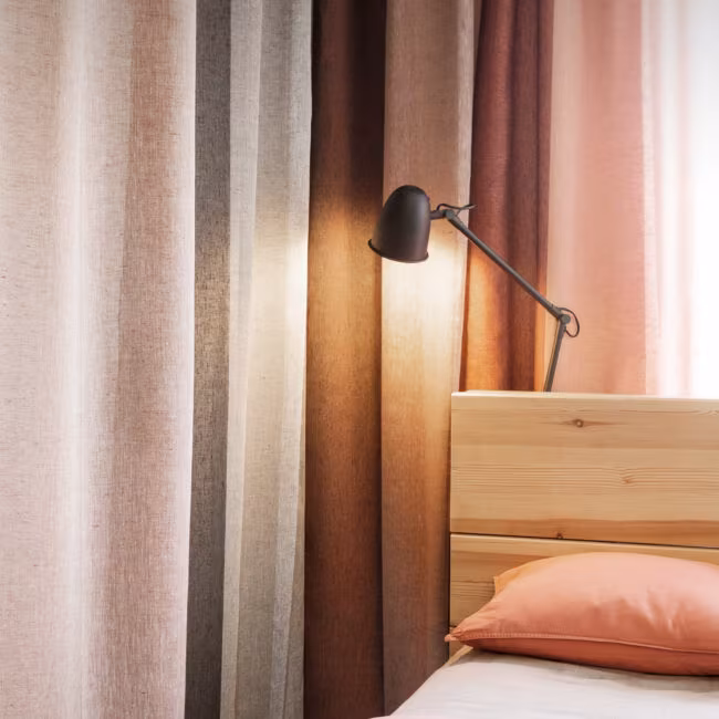 Tricolore curtains