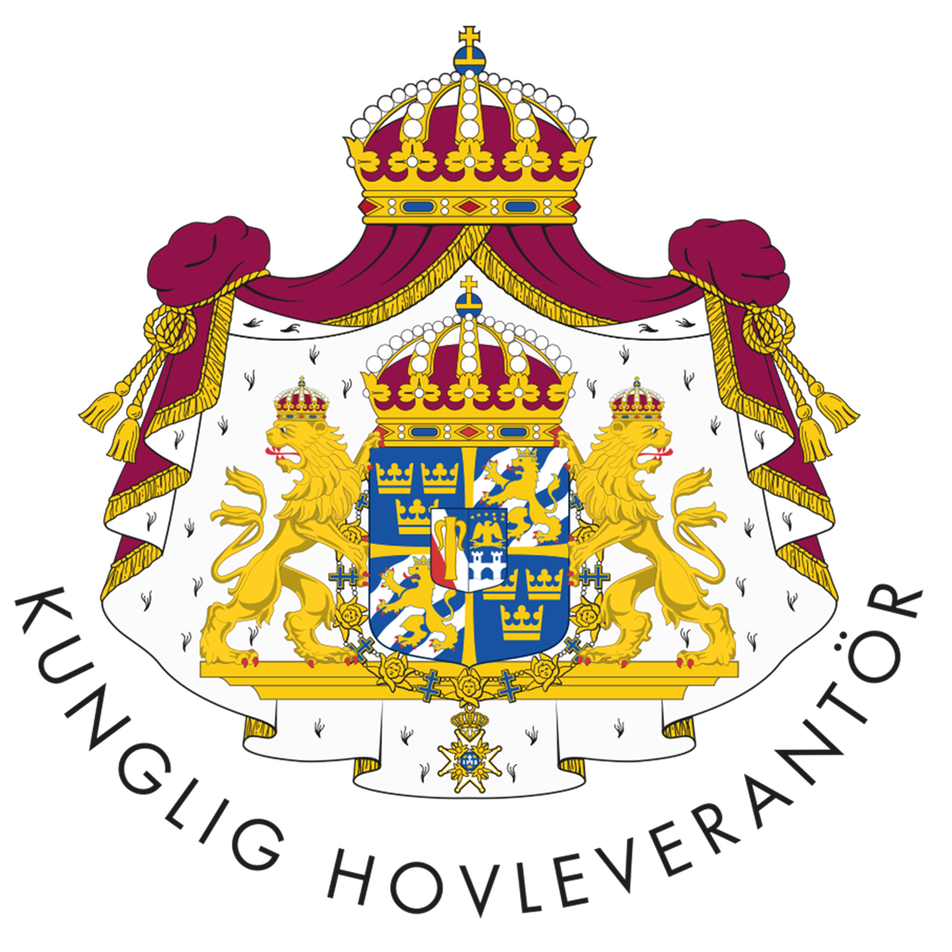 Kunglig hovleverantör logo -klässbols Linneväveri