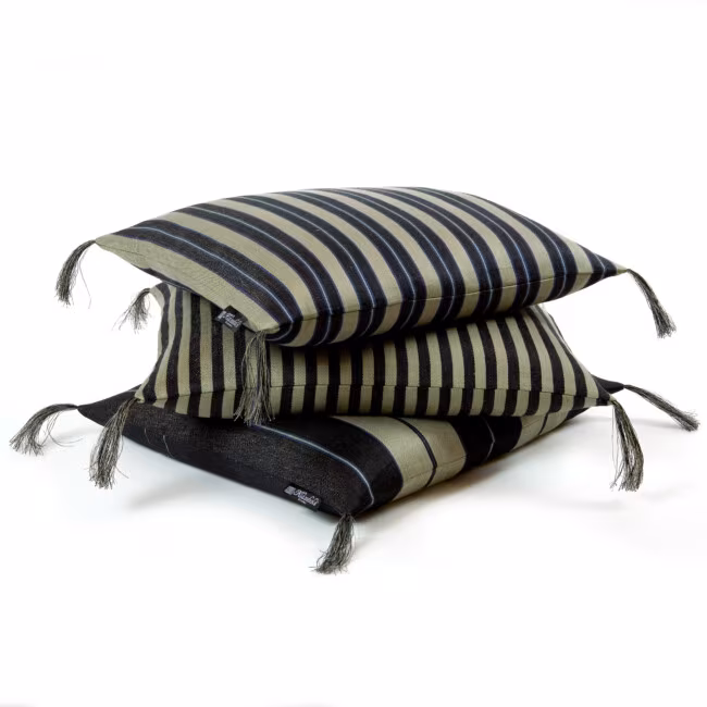 Bolster linen cushions black Klässbols Linneväveri design Lena Rahoult collection image