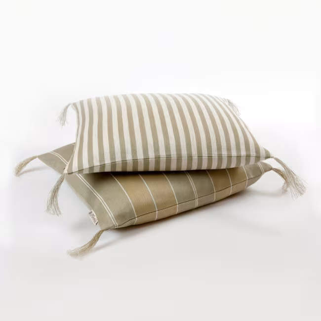 Bolster linen cushions sand Clothing Bols Linen Weaving design Lena Rahoult collection image 2