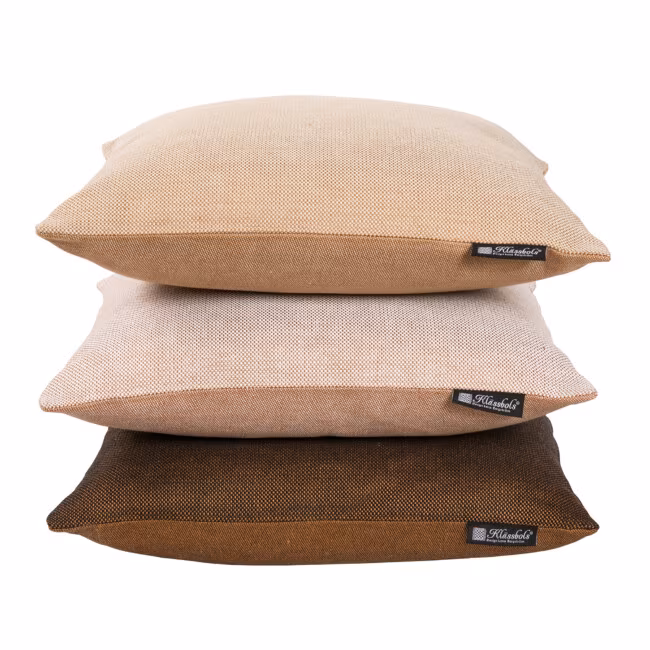 Demi cushion 100% linen Klässbols Linneväveri Lena Bergstrom bronze