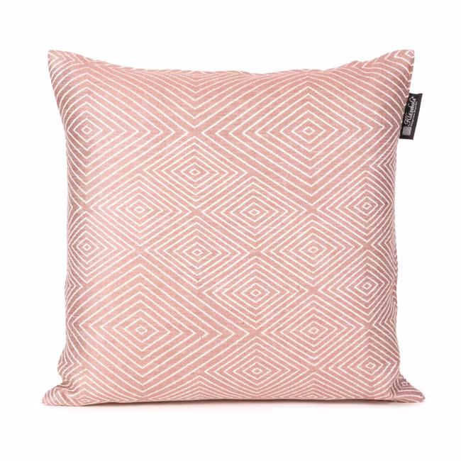 Gåsöga eye cushion linen dress ball linen weaving Margot Borolo Ulrika Mårtensson powder pink