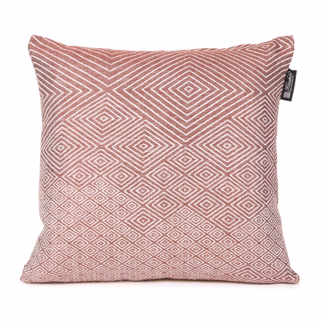 Gåsöga eye pillow linen dresser linen weaving Margot Borolo Ulrika Mårtensson rust brown