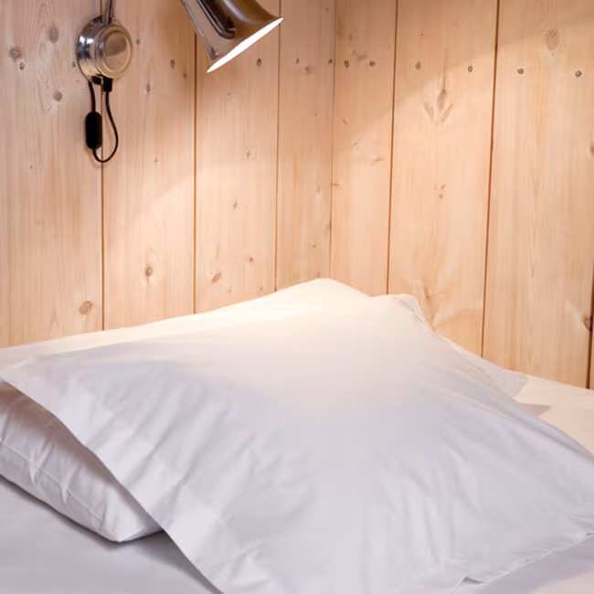 Gastaldi percale bedding Klässbols Linneväveri white