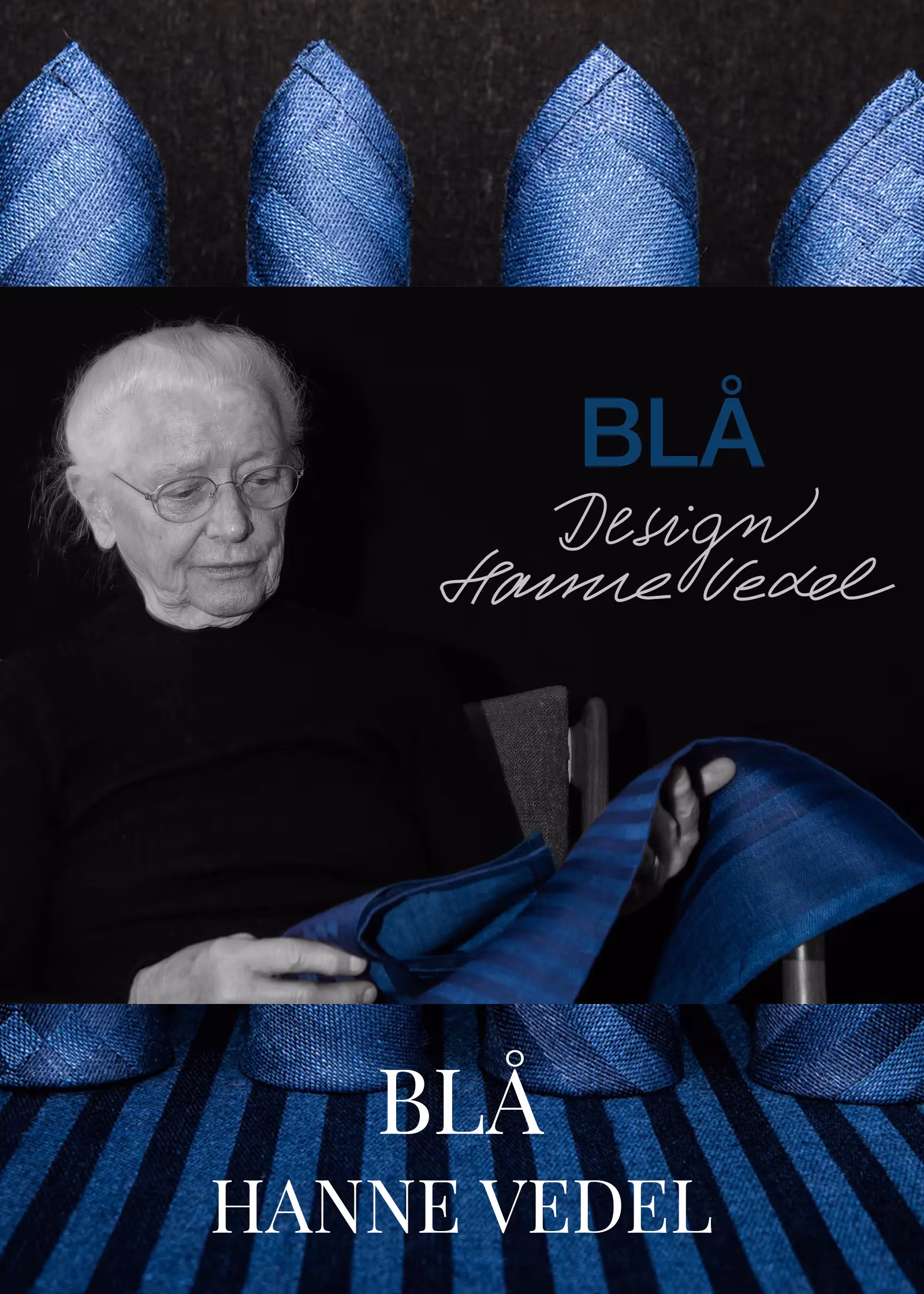Klässbols Linneväveri in collaboration with Hanne Vedel - collection blue.