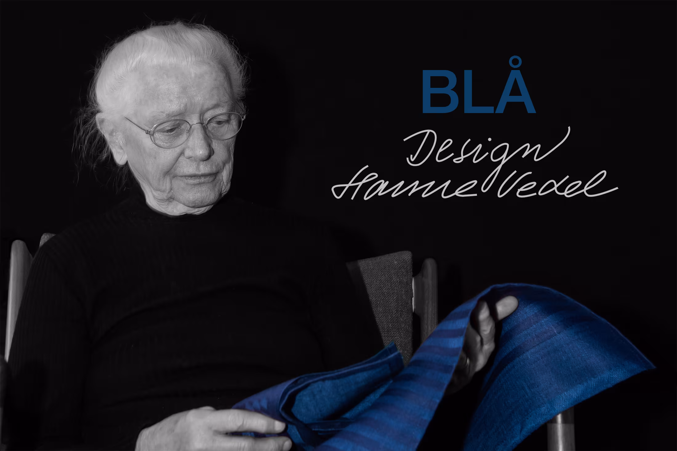 Designer Hanne Vedel and the product Blue