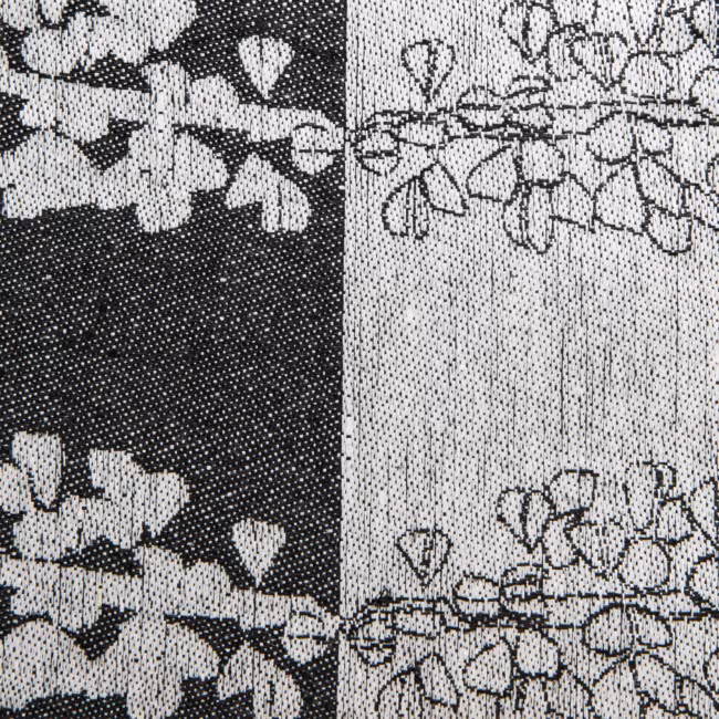 Lupin Sjumila hellinne handduk Klässbols Linneväveri Hanna Bredberg svart