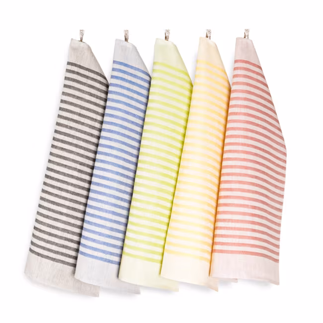 Marie linen towel Klässbols. Design Hanne Vedel.
