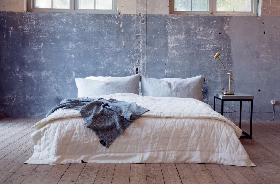 Memory 100% linen Klässbols Linneväveri Ulrika Elovsson white