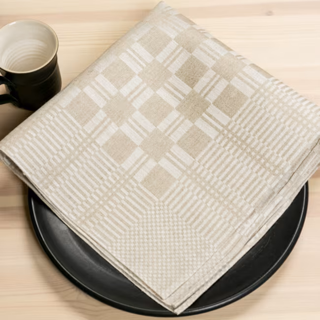 Stavnäsrutan linen napkin Klässbol&#39;s linen weaving company Hjalmar Johansson